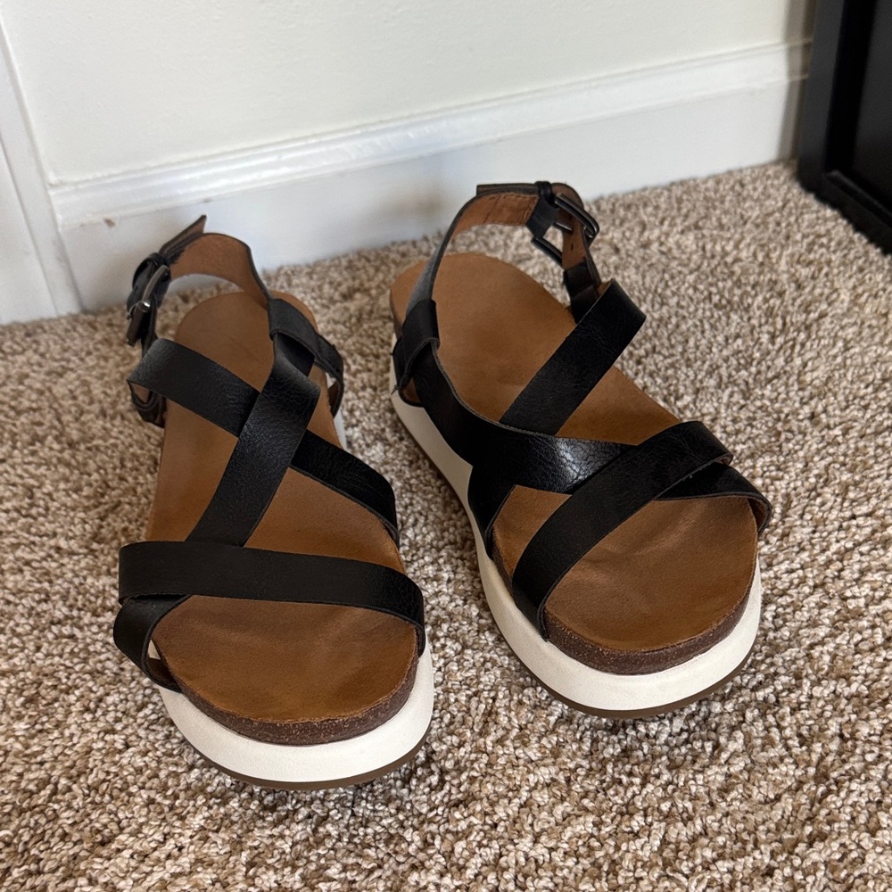 Black Strappy Sandals